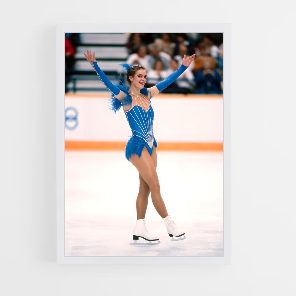 Poster Katarina witt patineuse – affiche Patinage artistique (vue 3)